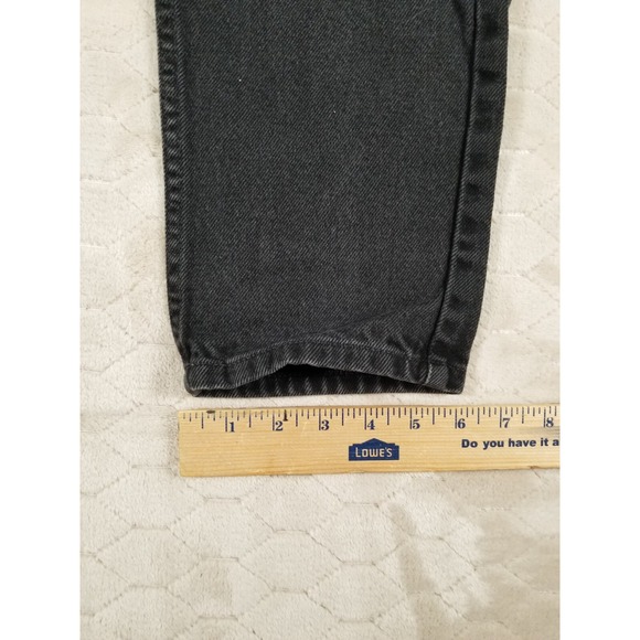 LL Bean Original Fit Womens Sz 8 Fits 28x29 Black Jeans Tapered High Rise - Picture 9 of 13
